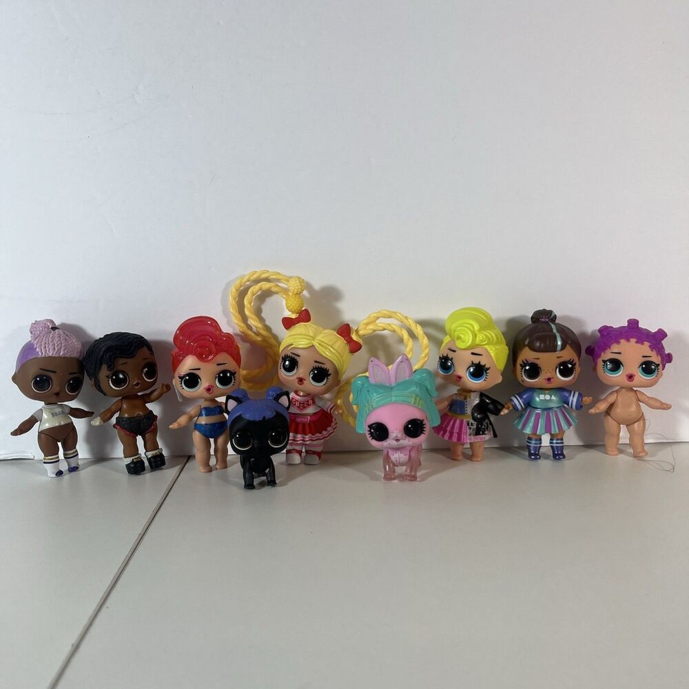 Lot of 9 LOL Surprise! Toy Figures Various Characters